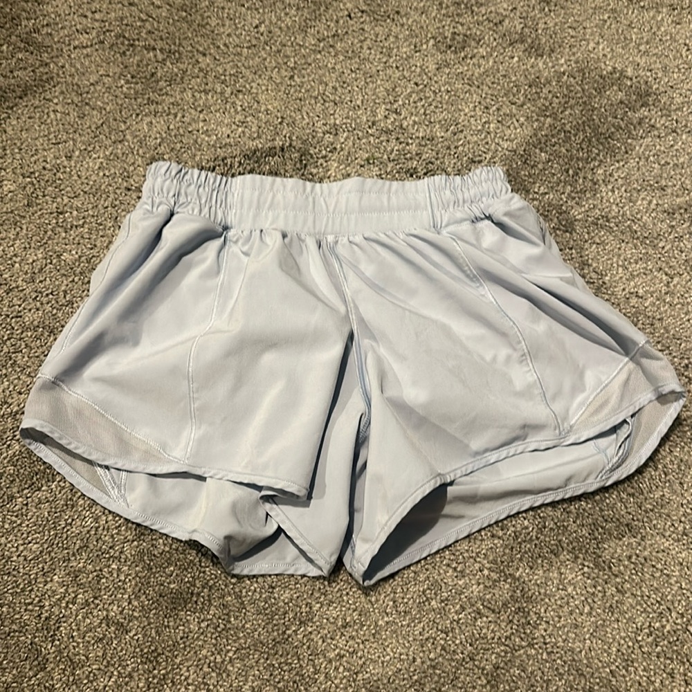 Light blue lululemon hotty hot shorts!